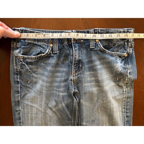 Miss Me Jeans “Danielle” Bootcut Distressed Y2K Denim Low Rise Waist Size 30 - Picture 7 of 13